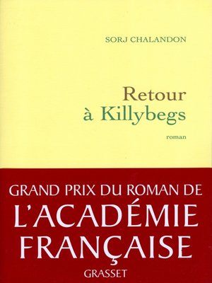 cover image of Retour à Killybegs (Grand Prix du Roman de l'Académie Française 2011)